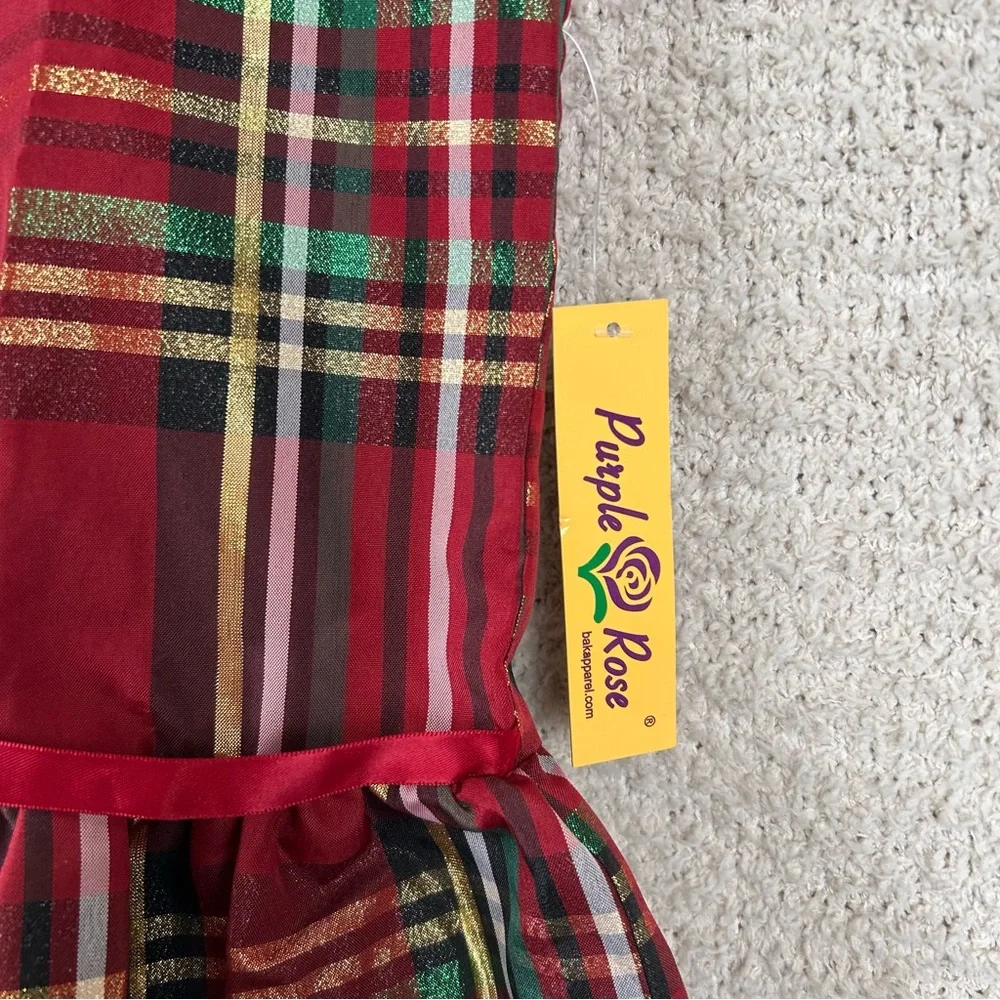 Purple Rose Dress Girls‎ 16 Red Plaid Holiday Fit & Flare Sleeveless Zip